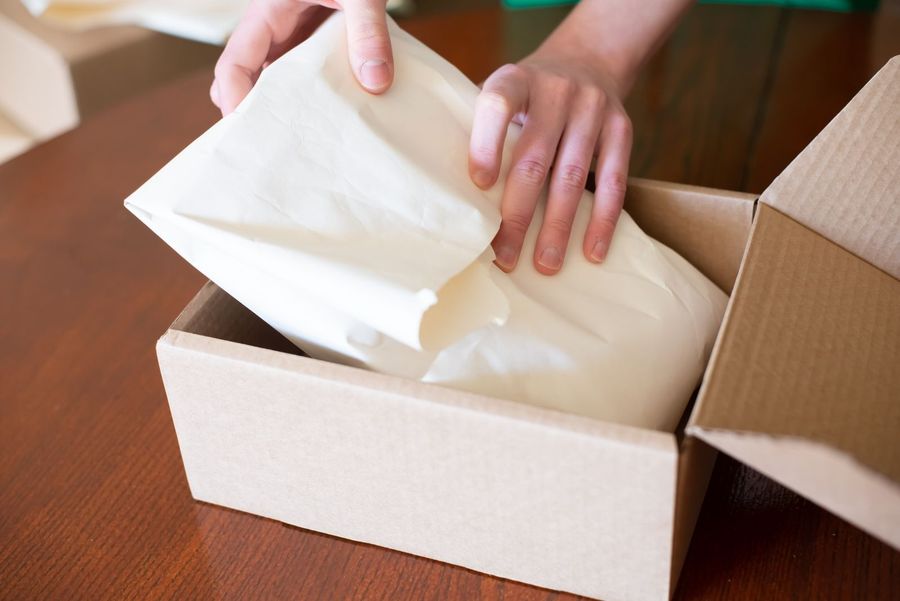 Packing an order for shipment